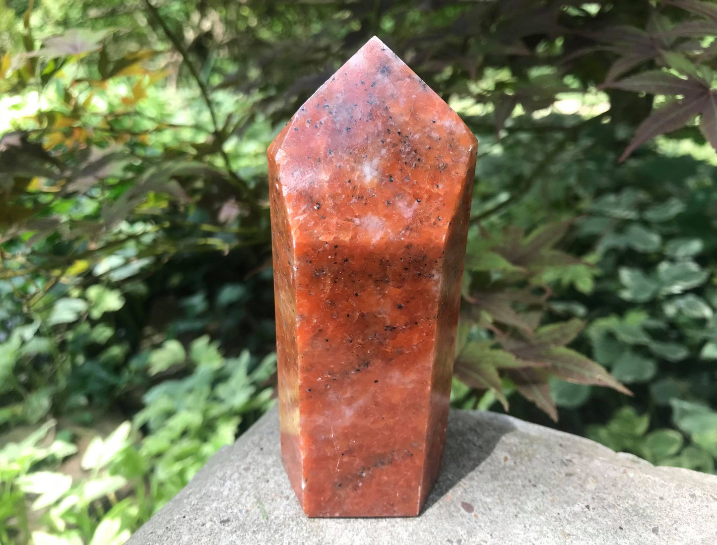 Orange Calcite Tower ~ Large