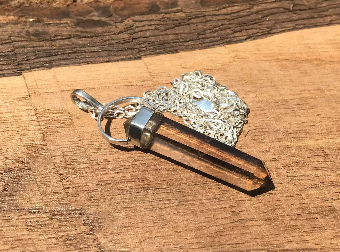 Smoky Quartz Crystal Pendant