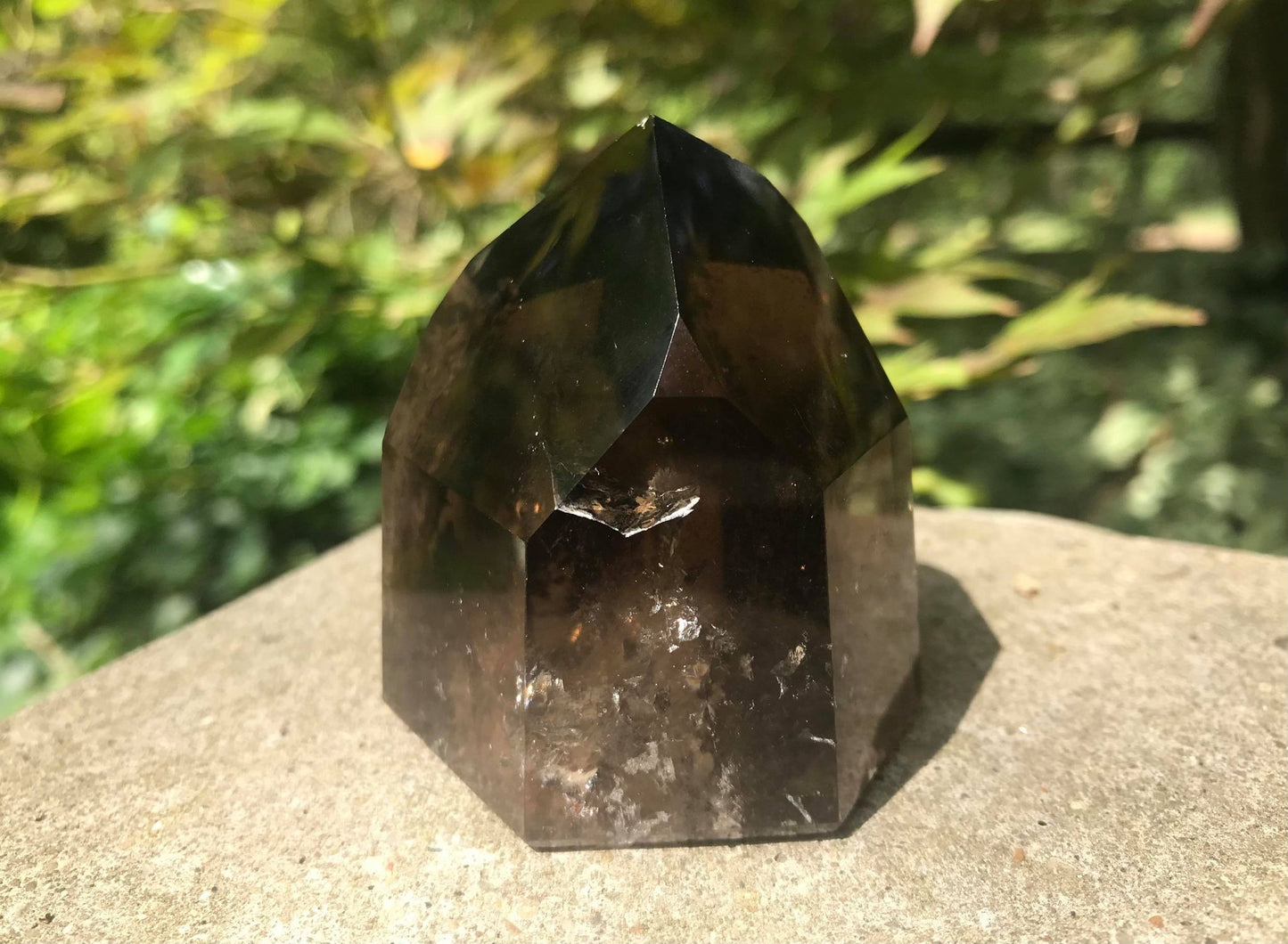 Smoky Garden Quartz Tower with Rainbows