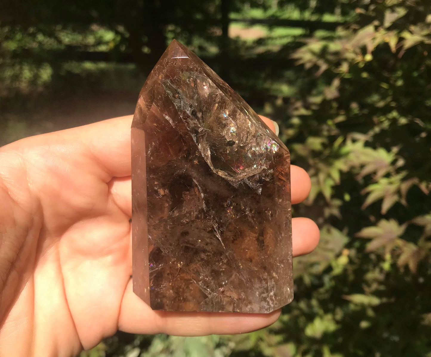 Smoky Garden Quartz Tower