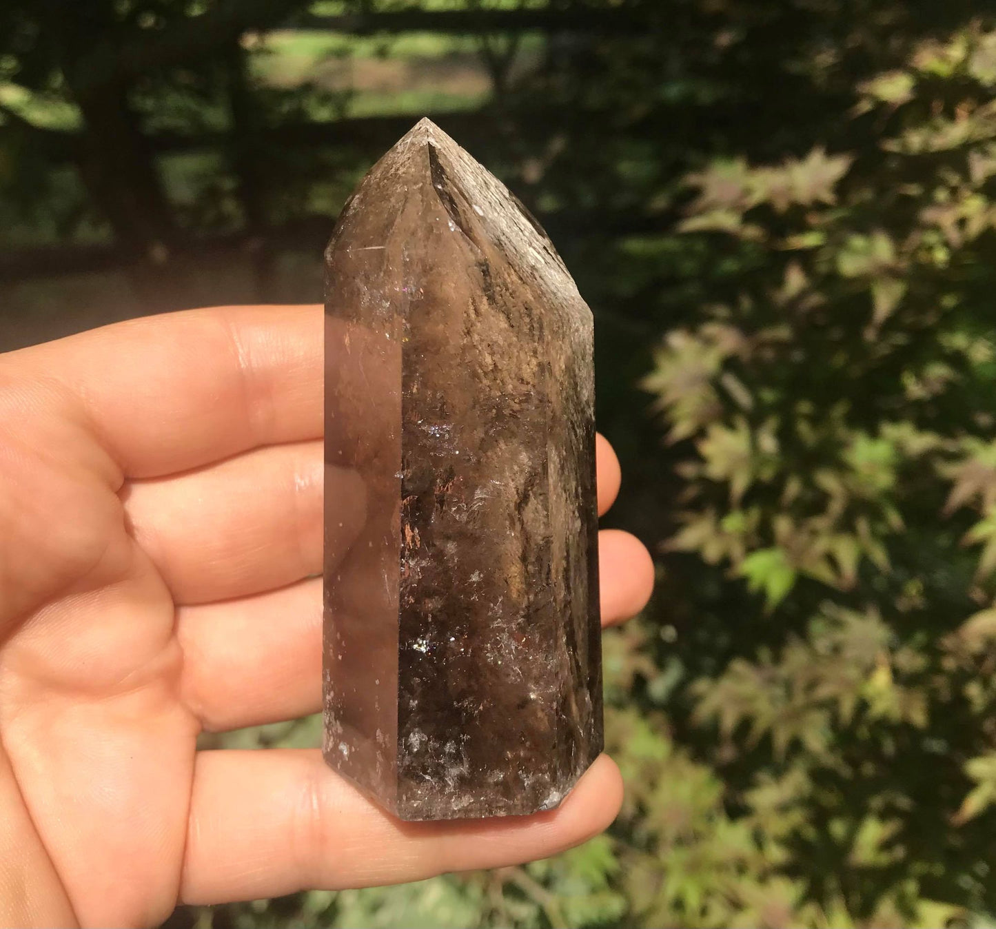 Smoky Garden Quartz Tower