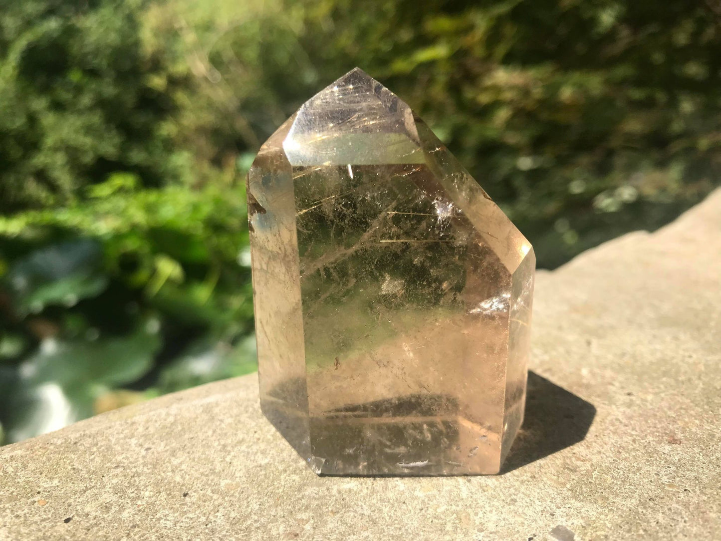 Rutilated Smoky Quartz Tower