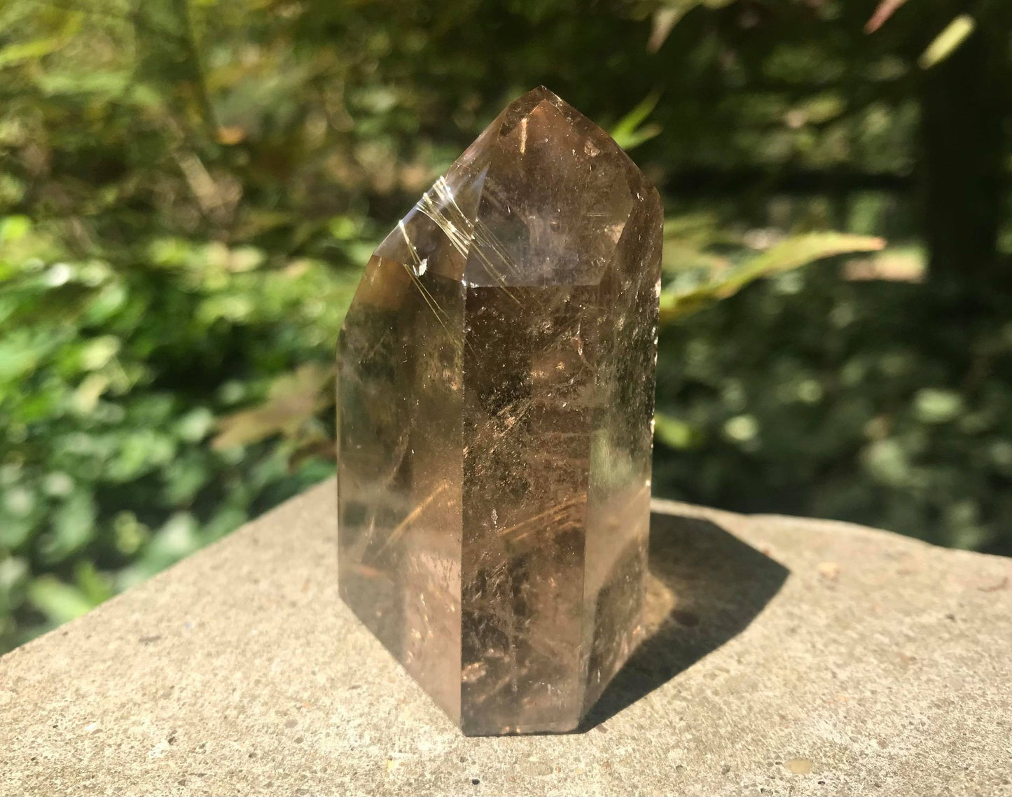 Rutilated Smoky Quartz Tower