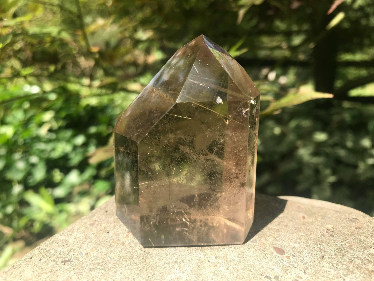 Rutilated Smoky Quartz Tower