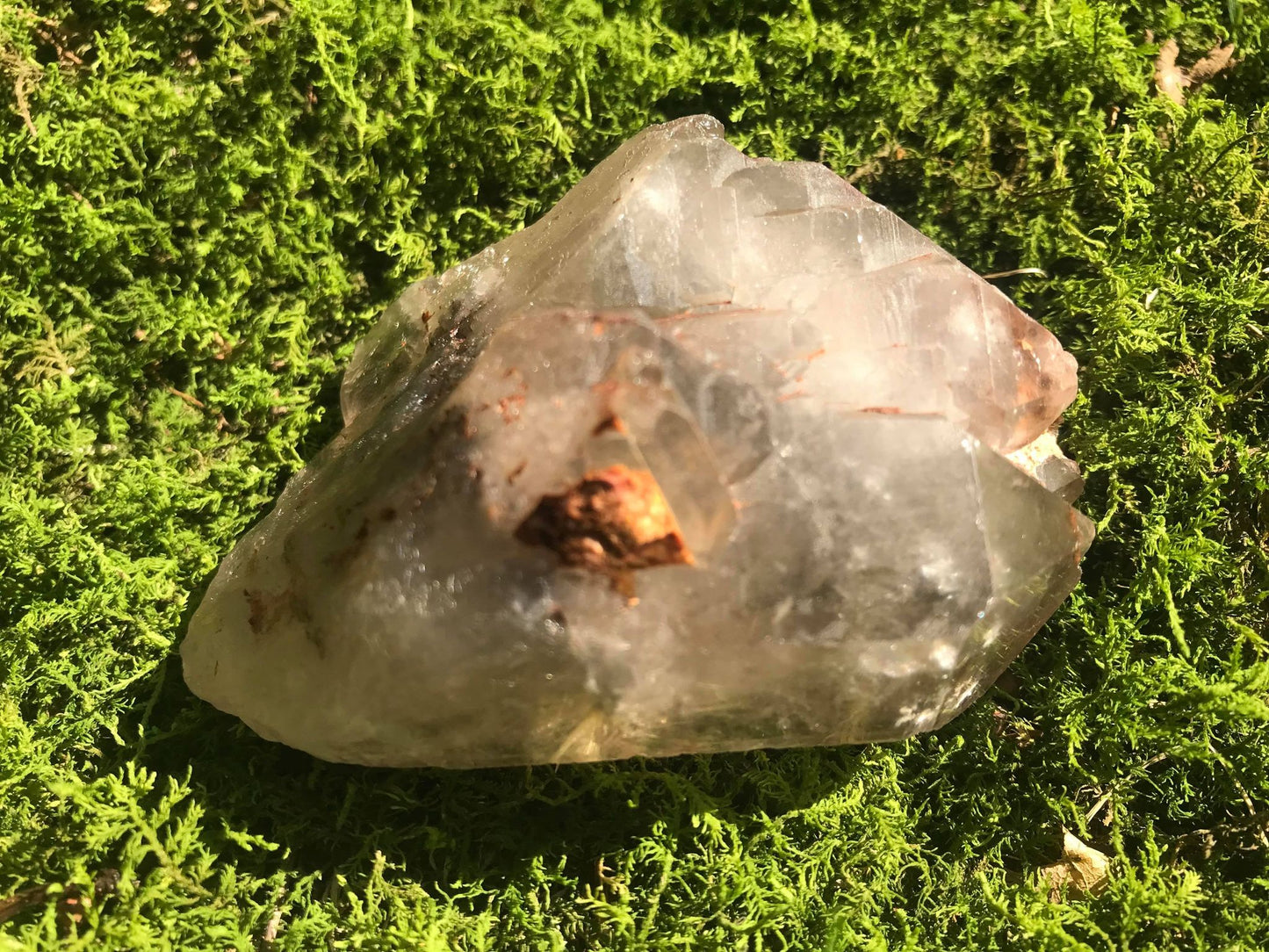 Rutilated Smoky Elestial Quartz Point