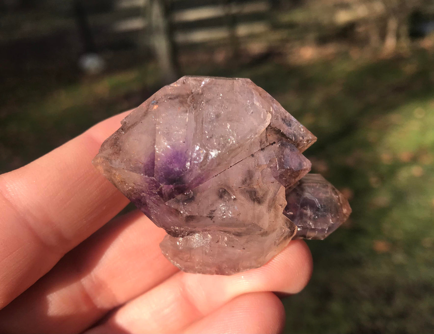 Smoky Amethyst Elestial Quartz Specimen