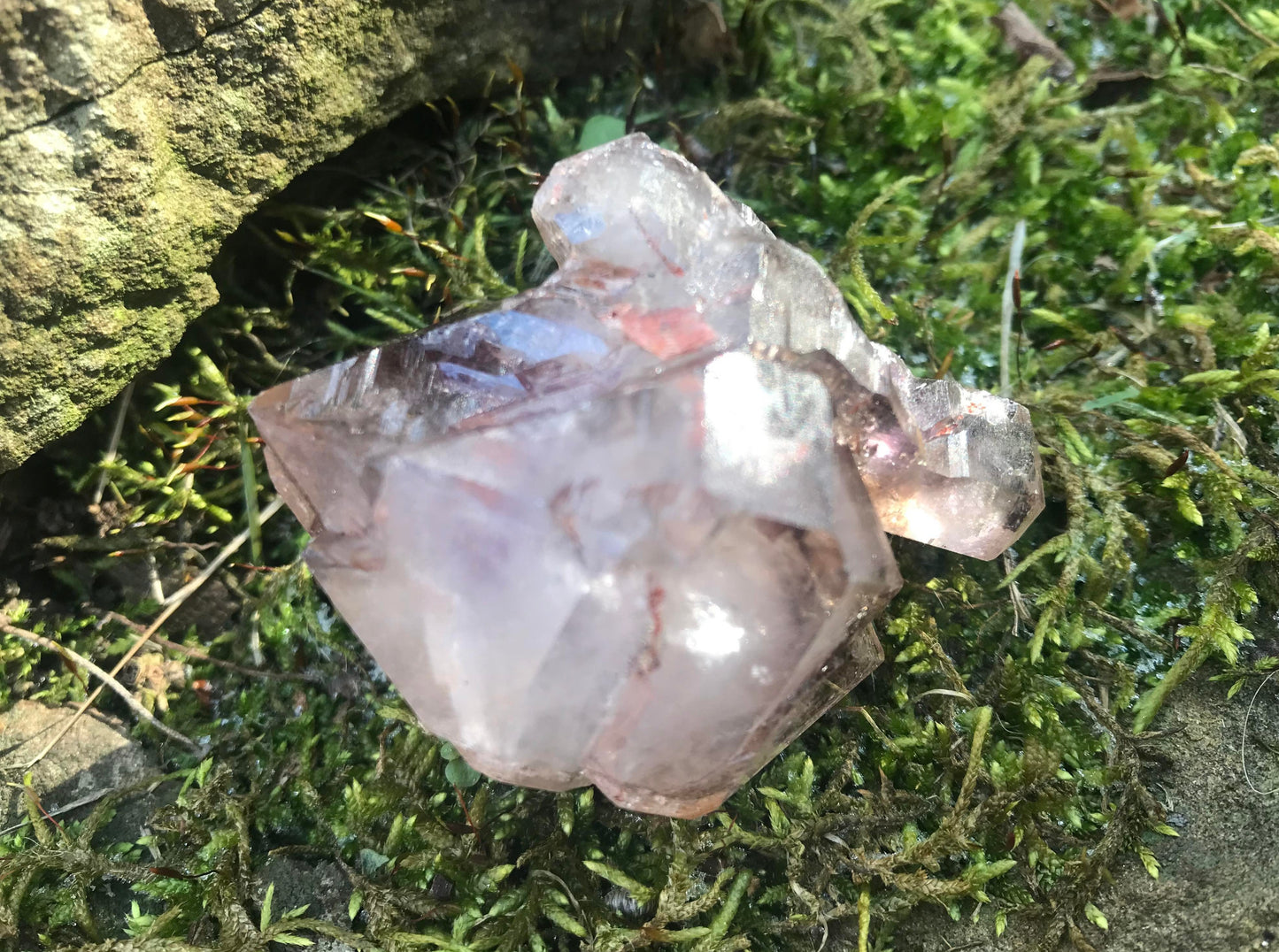 Smoky Amethyst Elestial Quartz Specimen