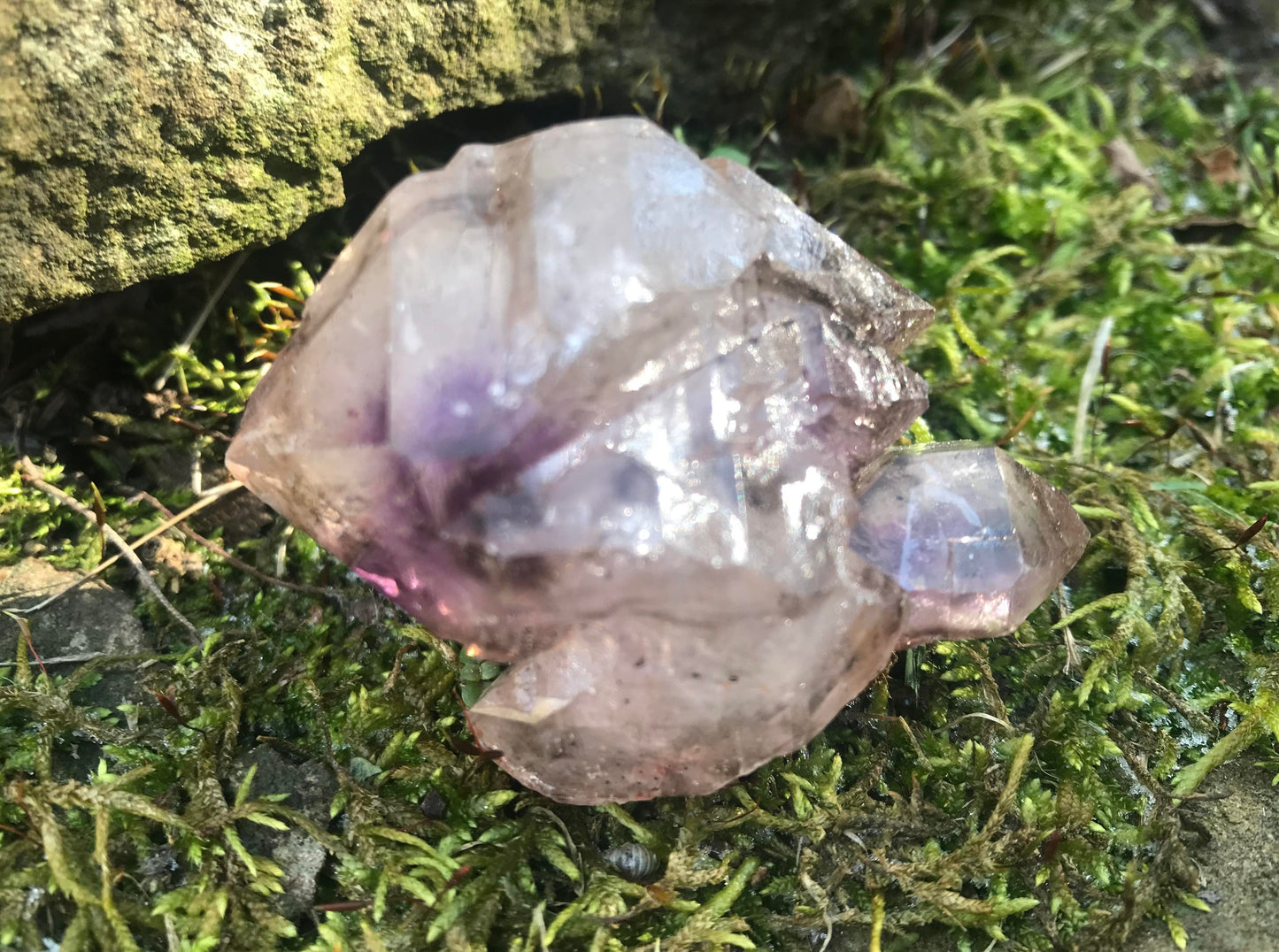 Smoky Amethyst Elestial Quartz Specimen