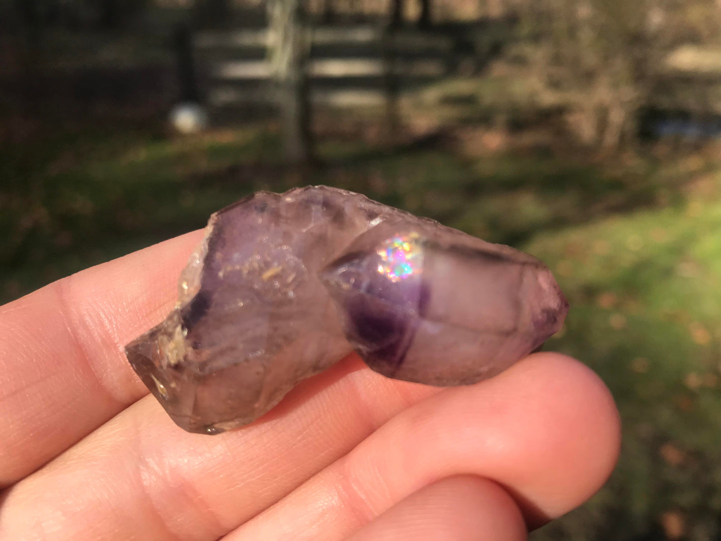 Smoky Amethyst Elestial Specimen