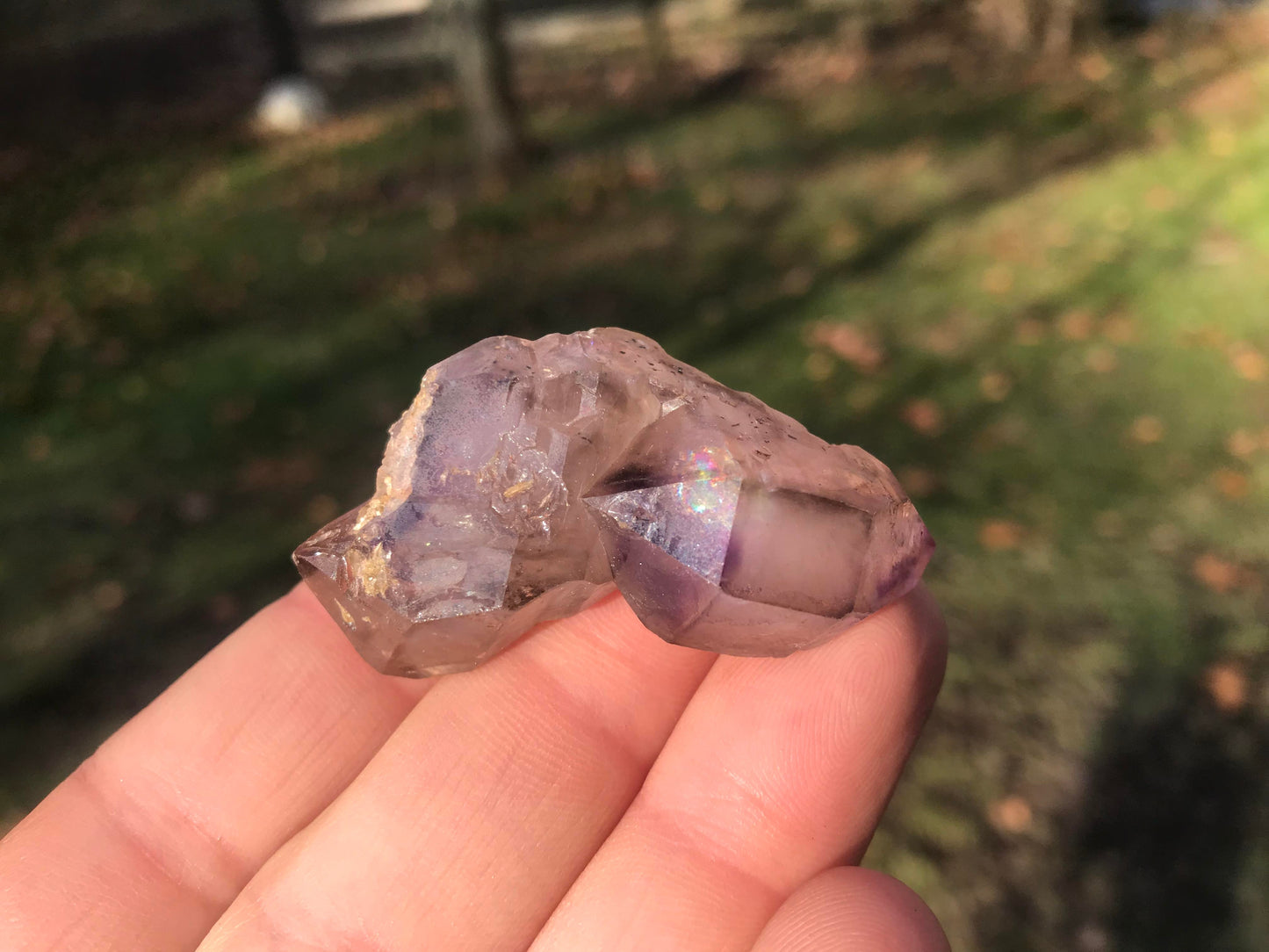 Smoky Amethyst Elestial Specimen