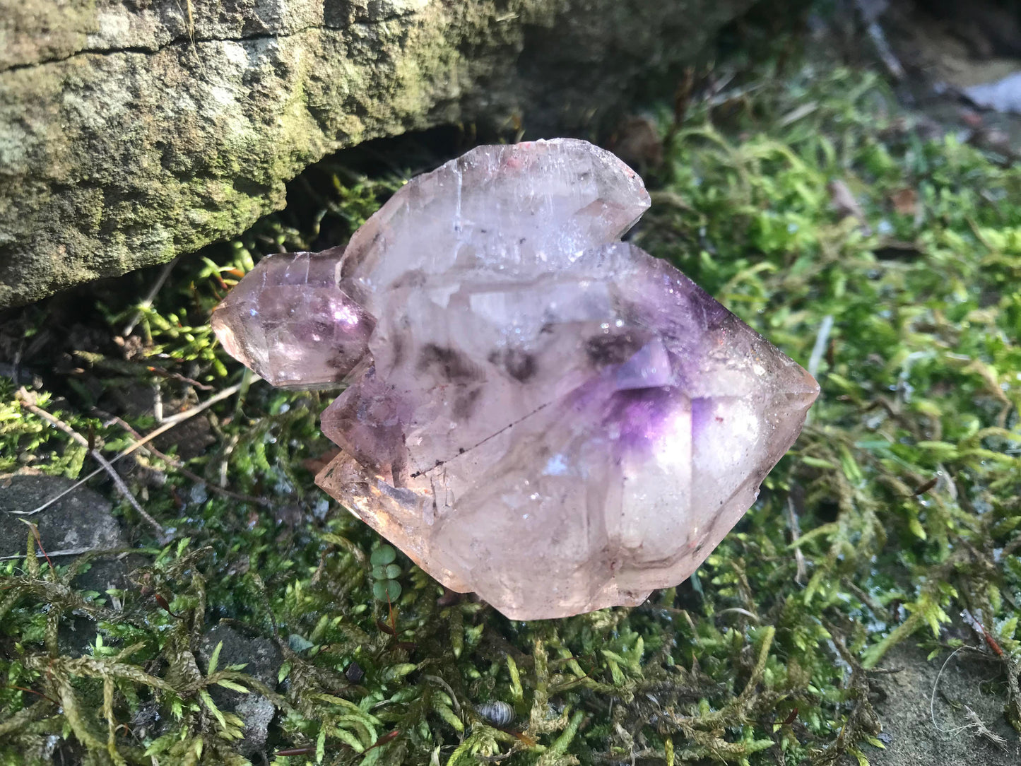 Smoky Amethyst Elestial Quartz Specimen