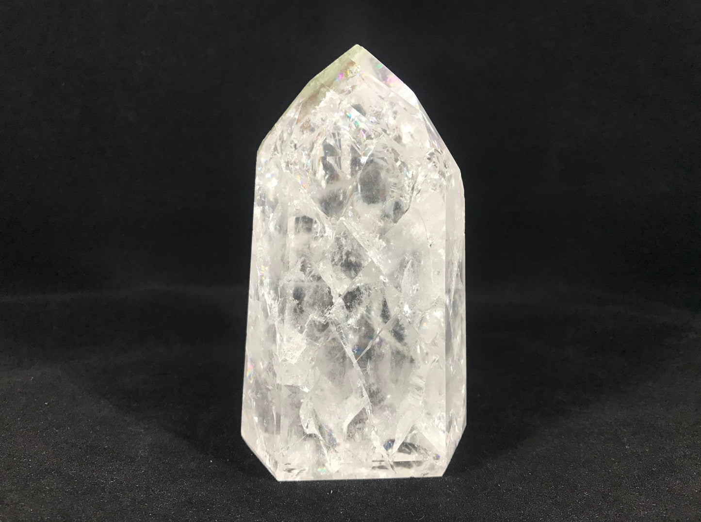 Fire & Ice Quartz Tower ~ Included ~ Large ~ Brazil
