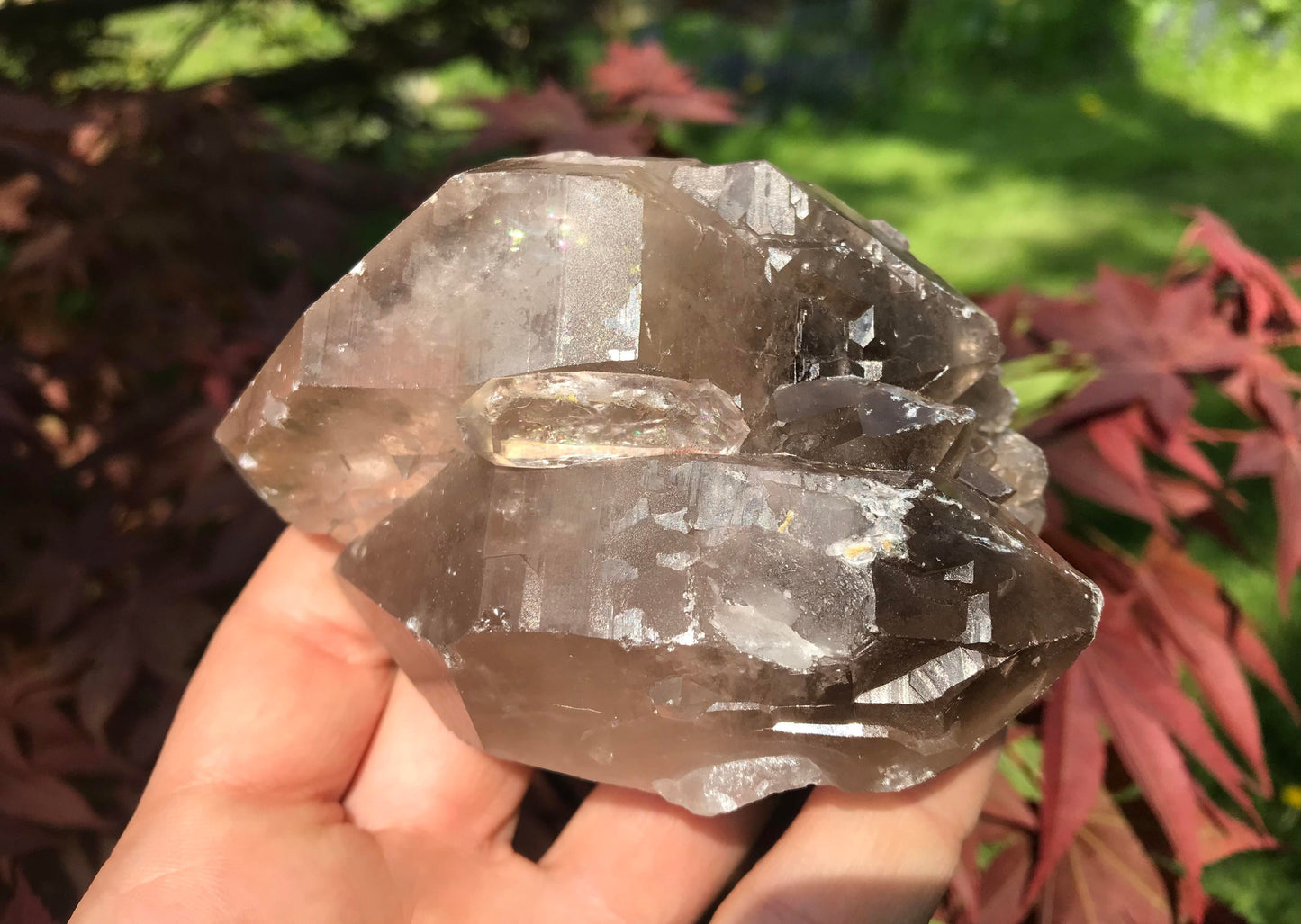 Smoky Quartz Twin Point Specimen