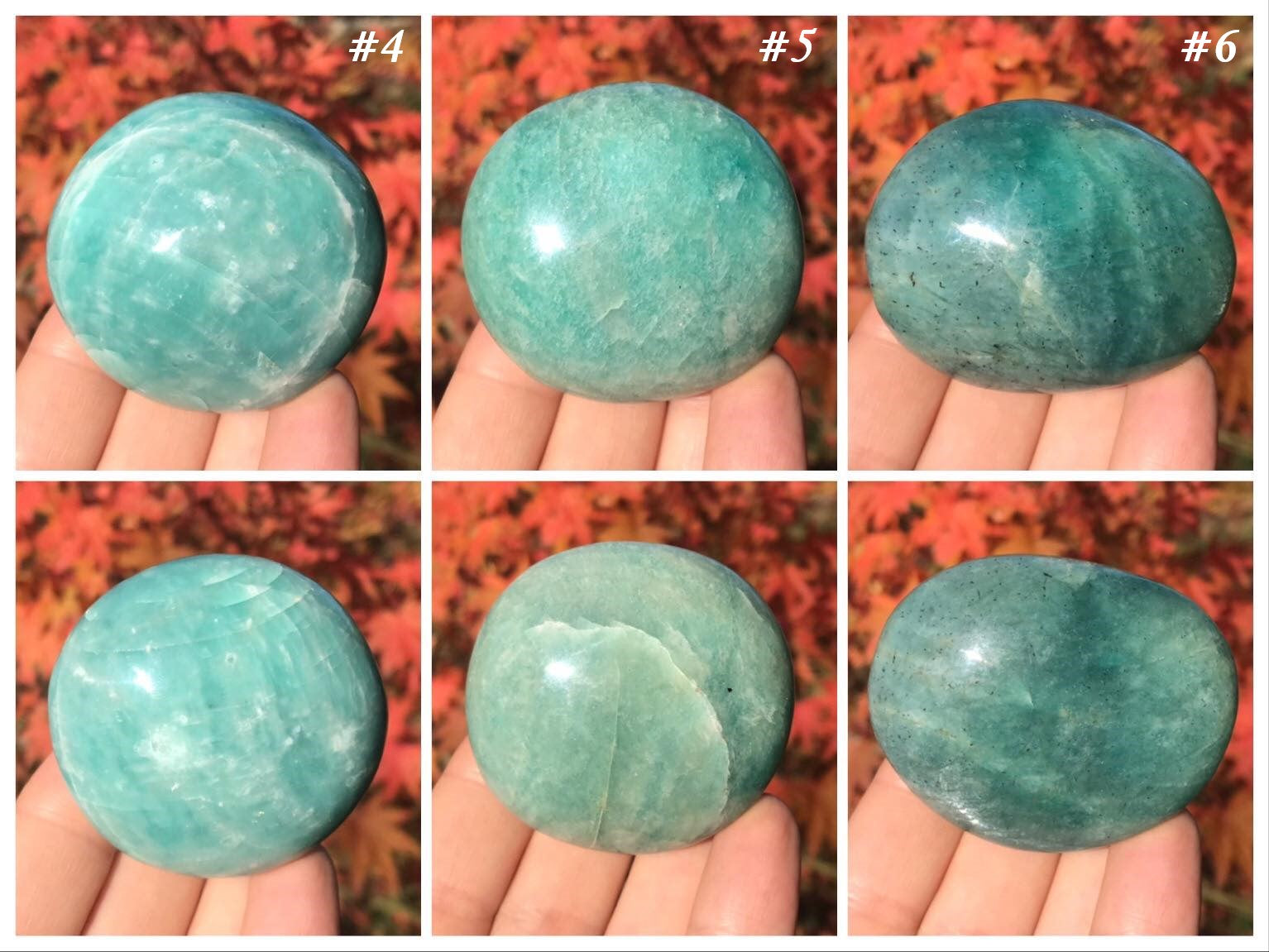 Amazonite Palm Stones - Gem Realm 