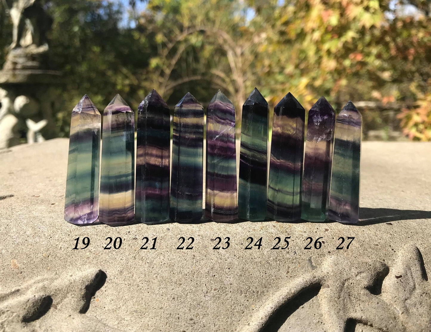 Rainbow Fluorite Towers ~ Mini - Gem Realm 