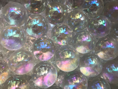 Angel Aura Quartz Spheres - Gem Realm 