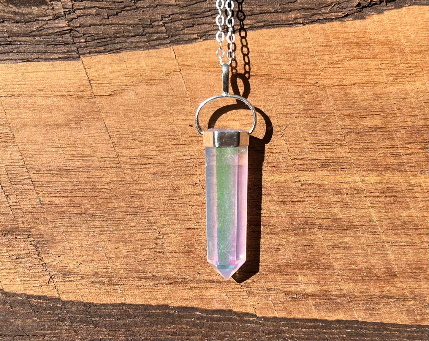 Angel Aura Quartz Pendant