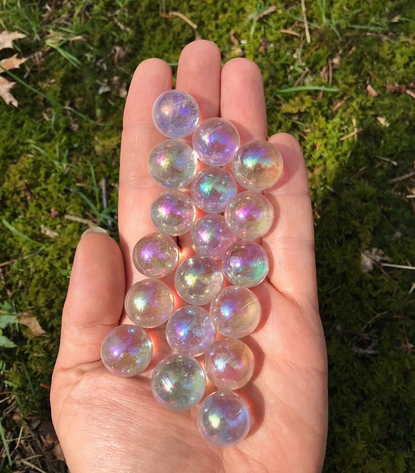 Angel Aura Quartz Spheres - Gem Realm 