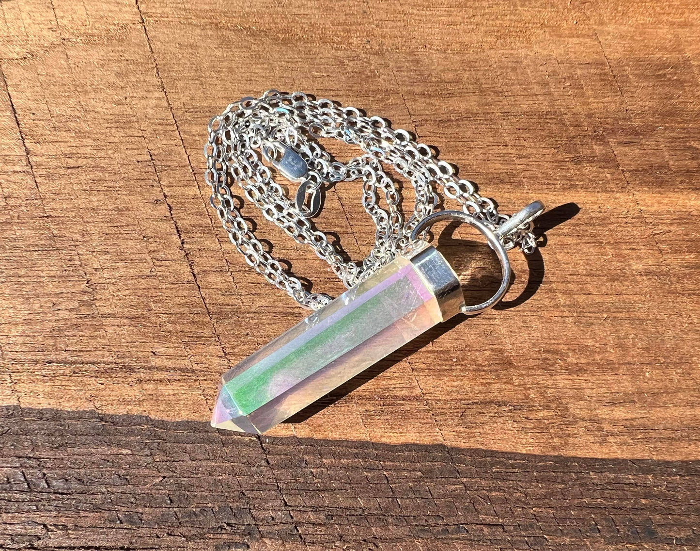 Angel Aura Quartz Pendant