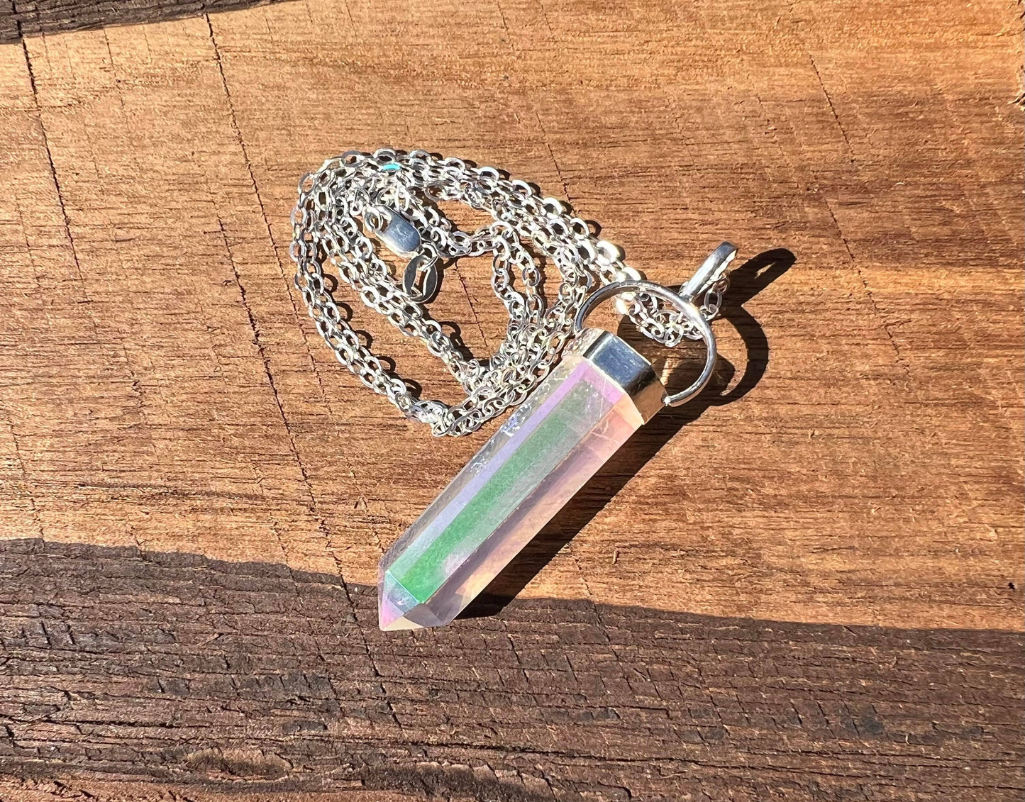 Angel Aura Quartz Pendant