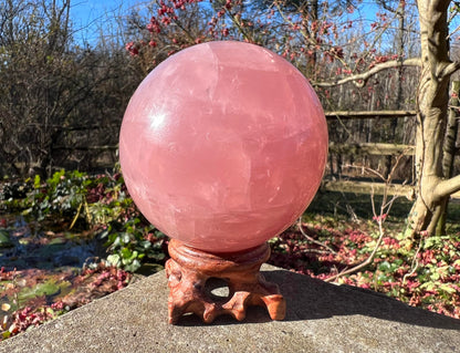 Rose Quartz Sphere ~ Star Rose Quartz