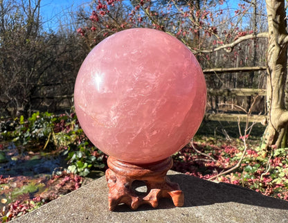Rose Quartz Sphere ~ Star Rose Quartz