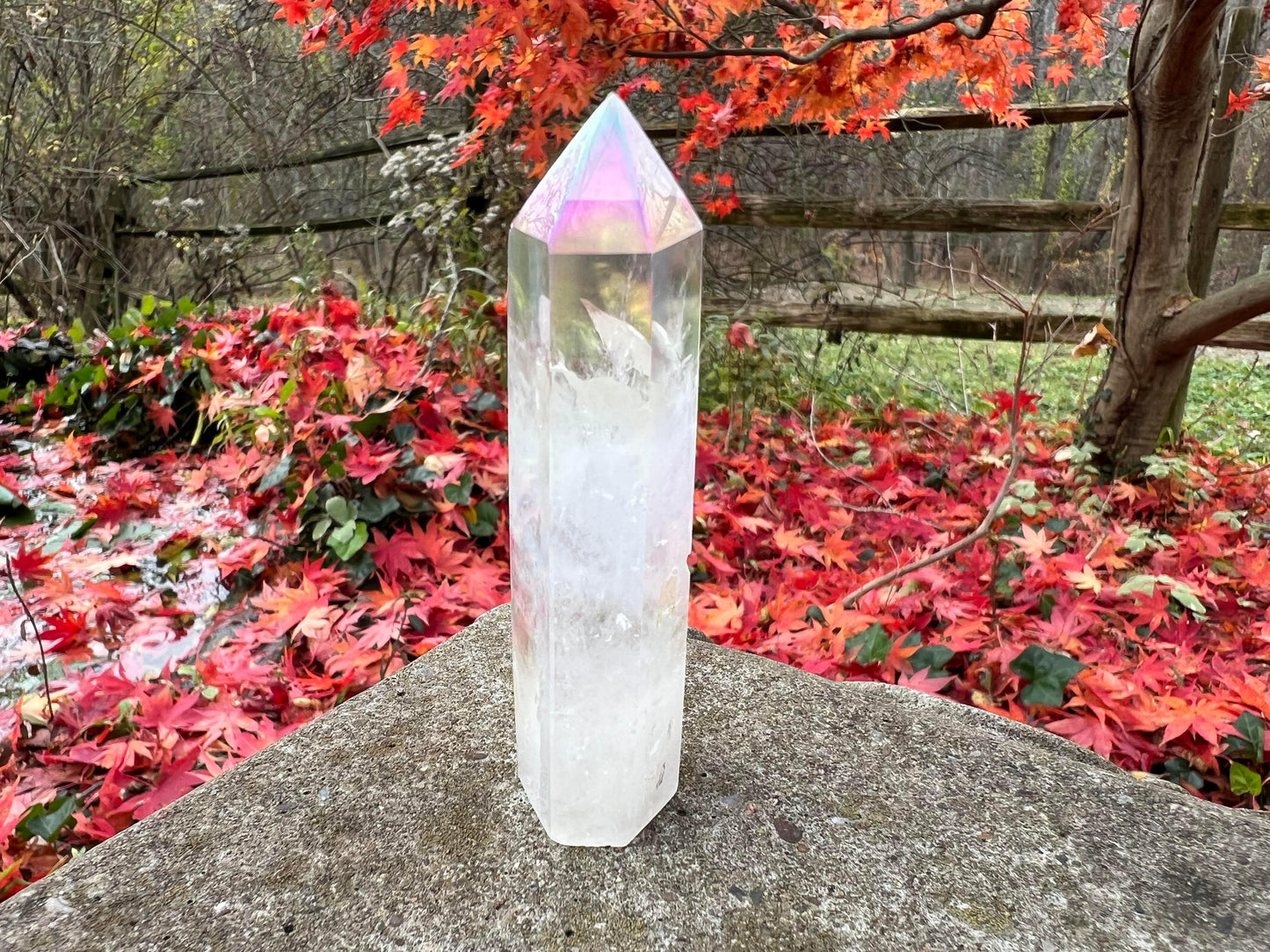 Angel Aura Quartz Crystal Tower