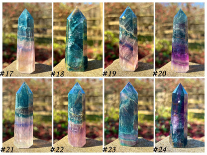Rainbow Fluorite ~ Blue and Purple