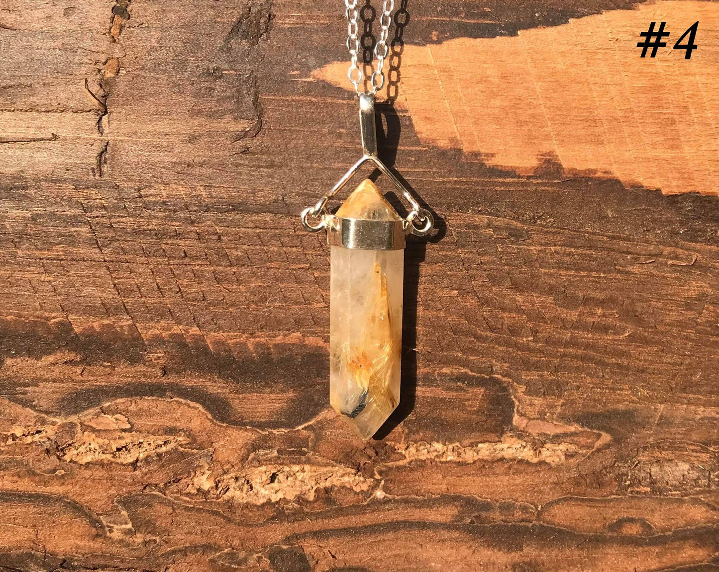 Rutilated Quartz Pendant