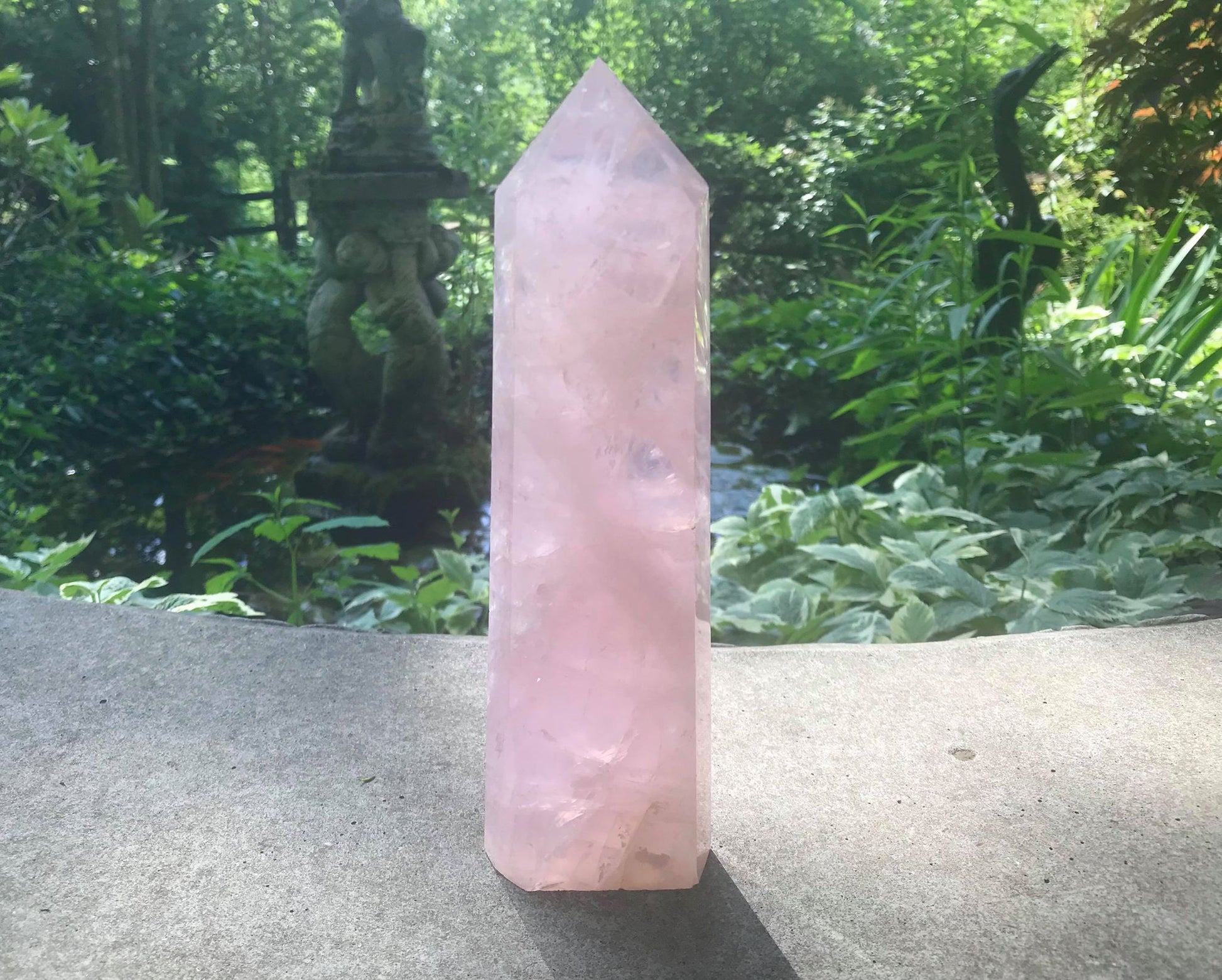 Rose Quartz Tower ~ Extra Large - Gem Realm 