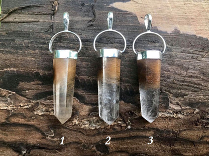 Rutilated Quartz Pendant - Gem Realm 