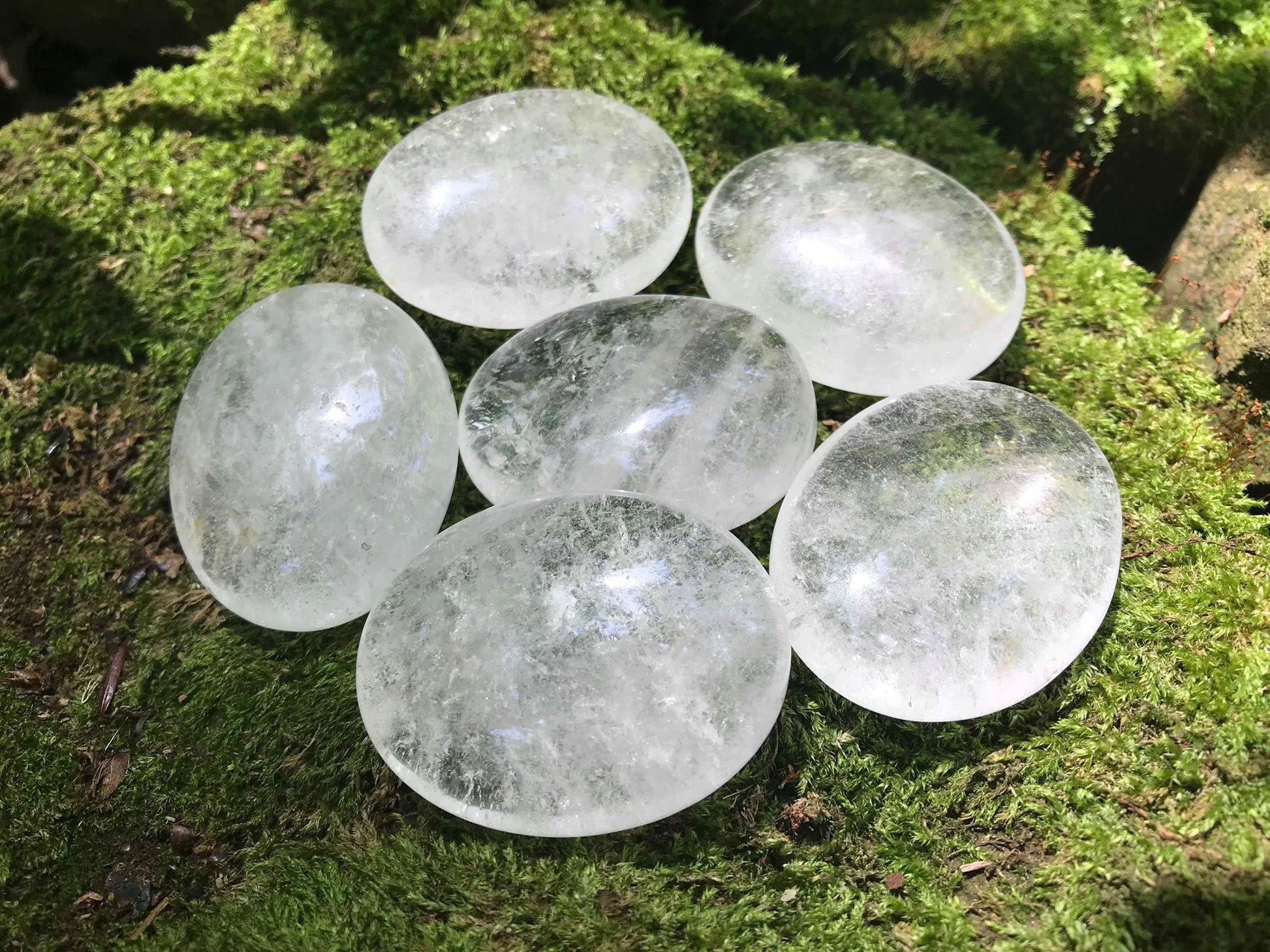 Quartz Crystal Palm Stones - Gem Realm 
