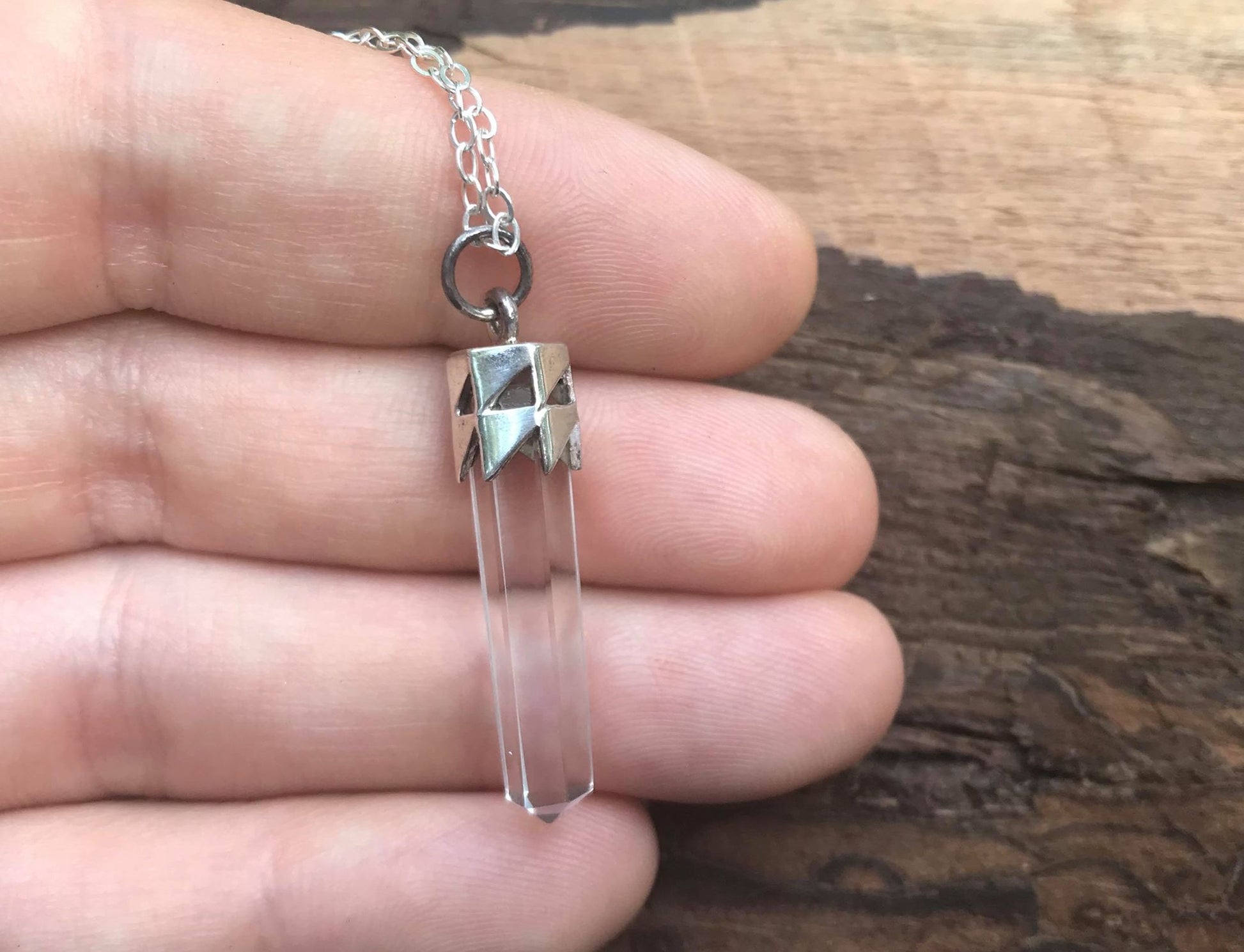 Quartz Crystal Pendant - Gem Realm 