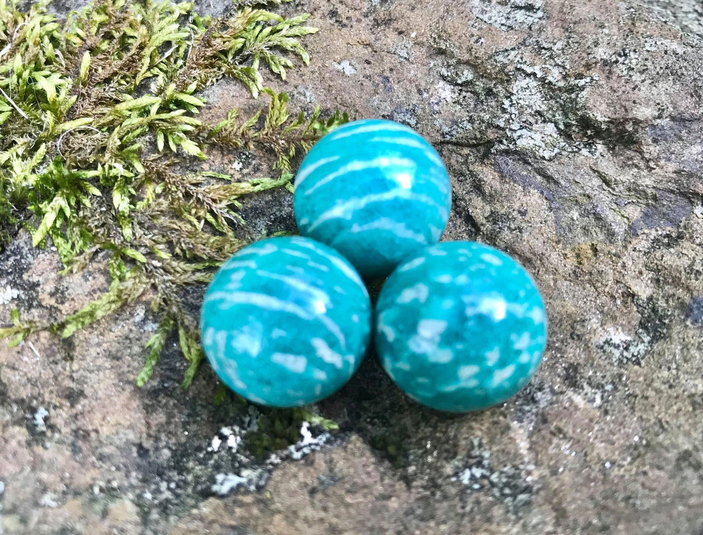 Amazonite Mini Spheres - Gem Realm 