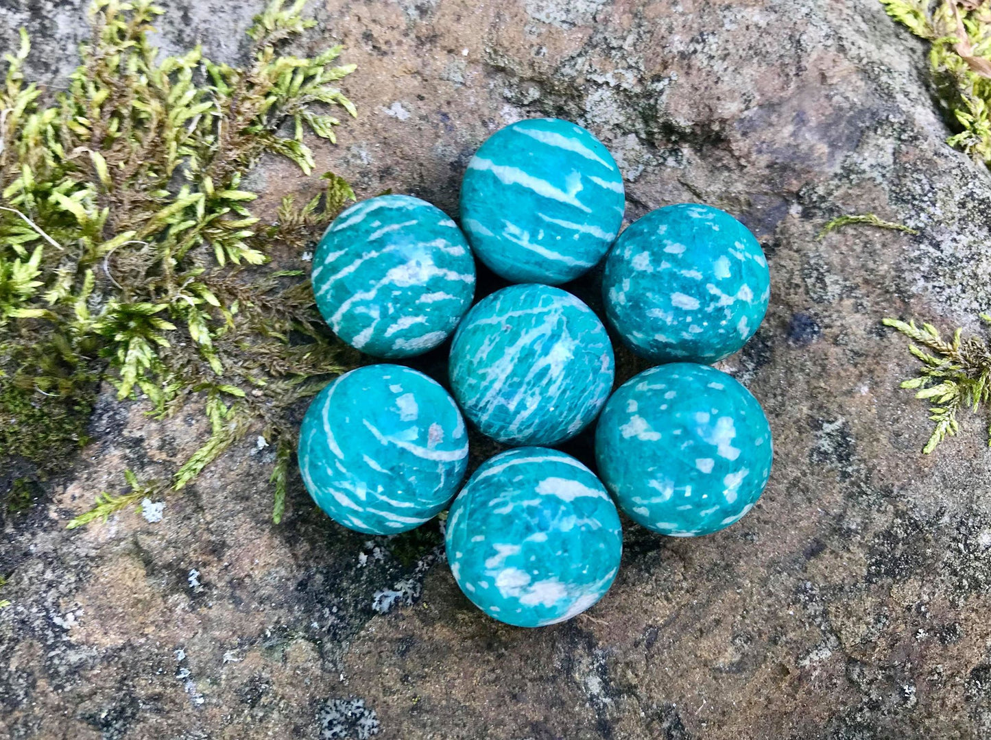 Amazonite Mini Spheres - Gem Realm 