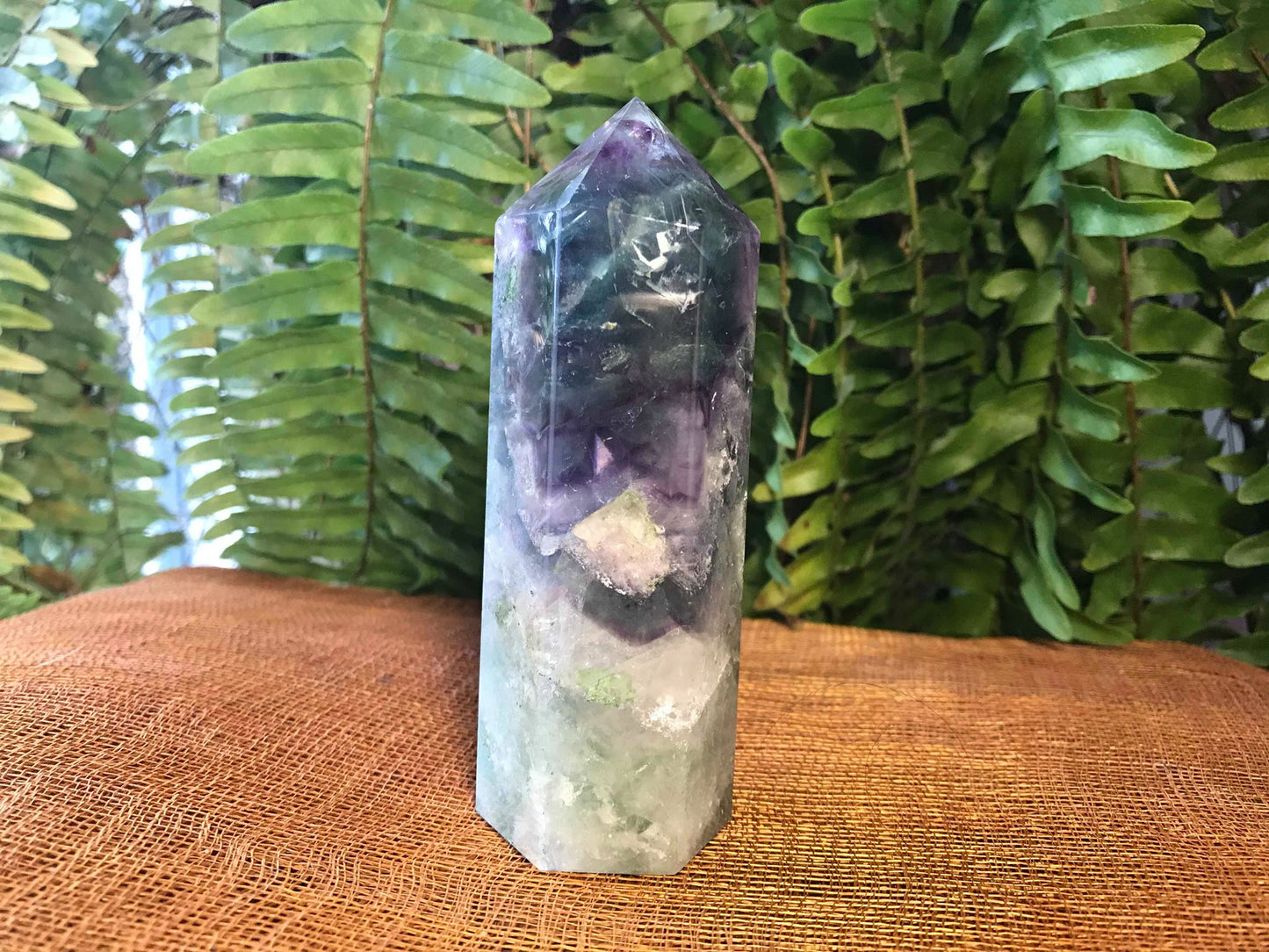 Rainbow Fluorite Tower ~ Large - Gem Realm 