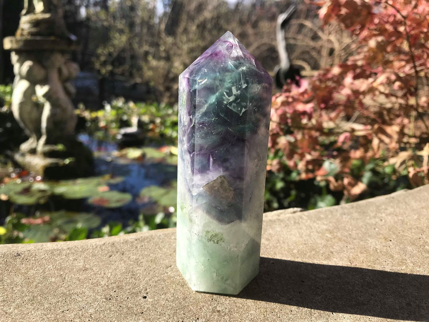 Rainbow Fluorite Tower ~ Large - Gem Realm 