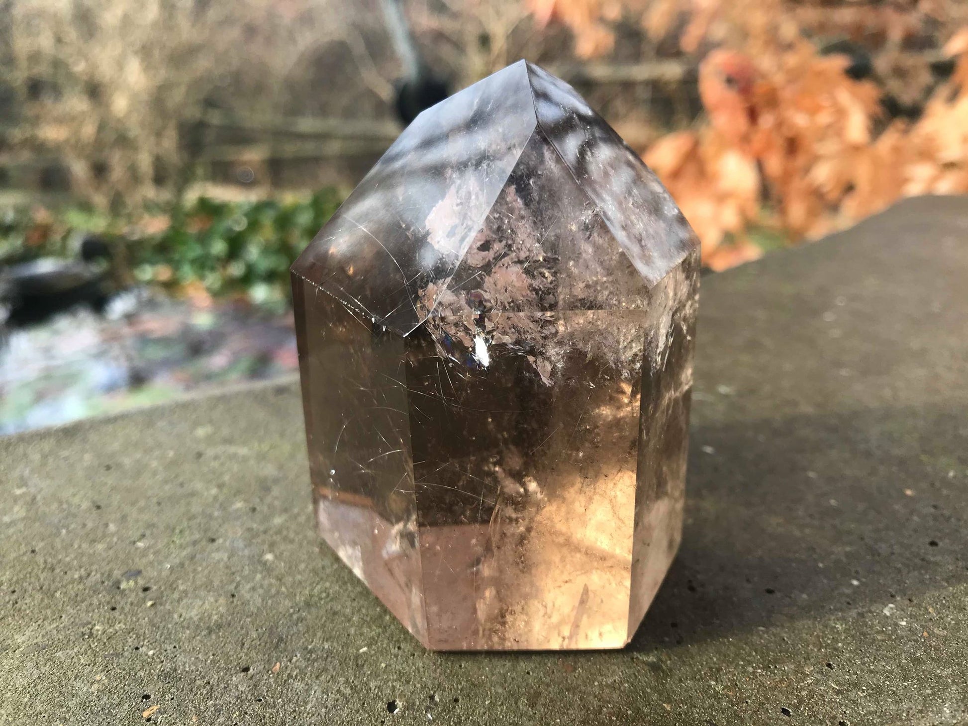 Smoky Quartz Tower ~ Rutilated - Gem Realm 