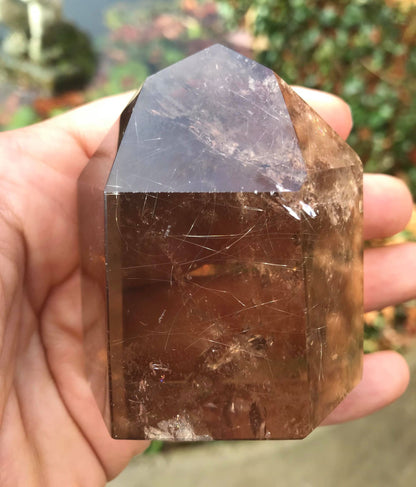 Smoky Quartz Tower ~ Rutilated - Gem Realm 