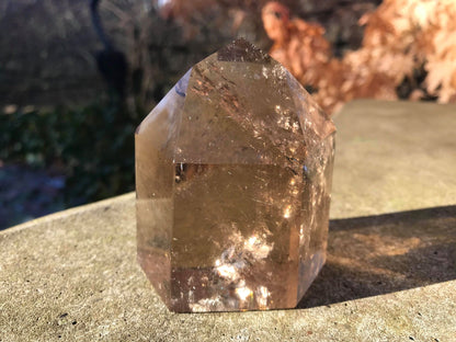 Smoky Quartz Tower ~ Rutilated - Gem Realm 