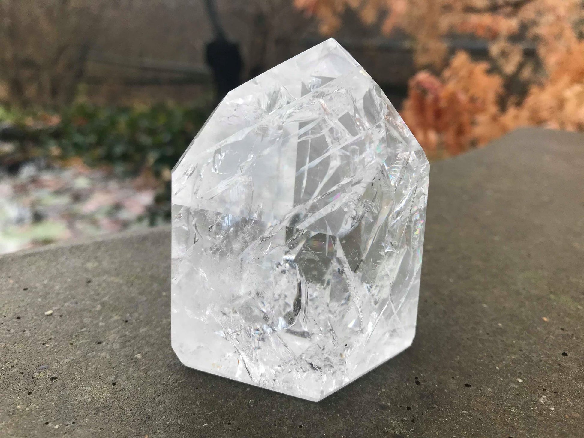 Fire & Ice Quartz Tower ~ Large - Gem Realm 