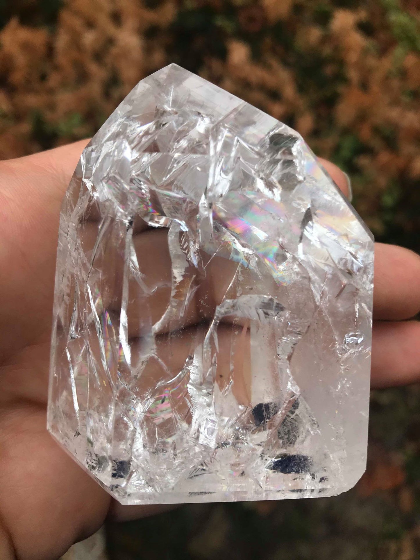 Fire & Ice Quartz Tower ~ Large - Gem Realm 