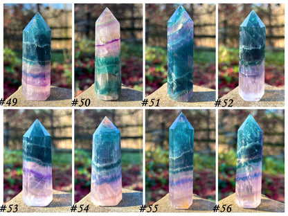 Rainbow Fluorite ~ Blue and Purple
