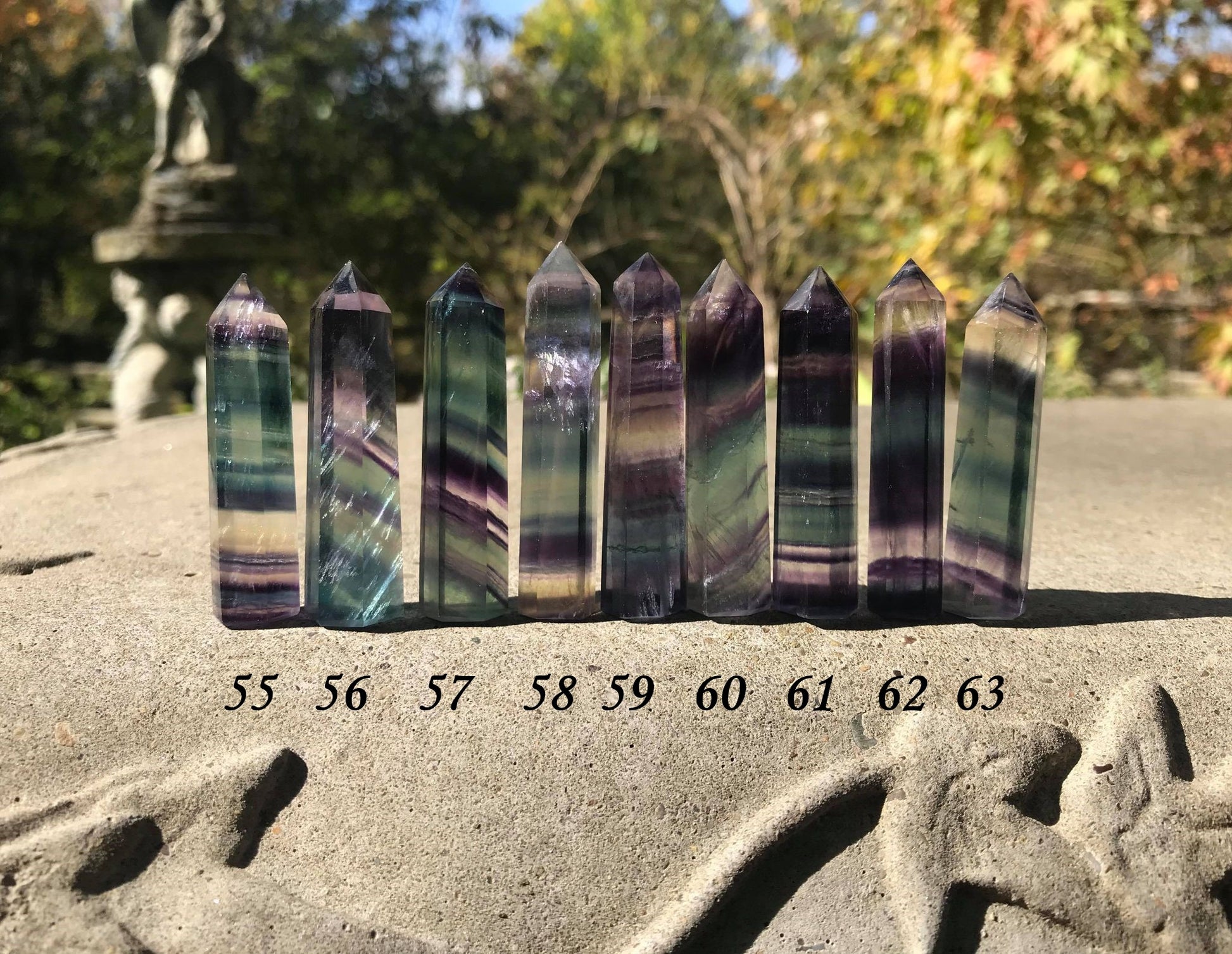 Rainbow Fluorite Towers ~ Mini - Gem Realm 