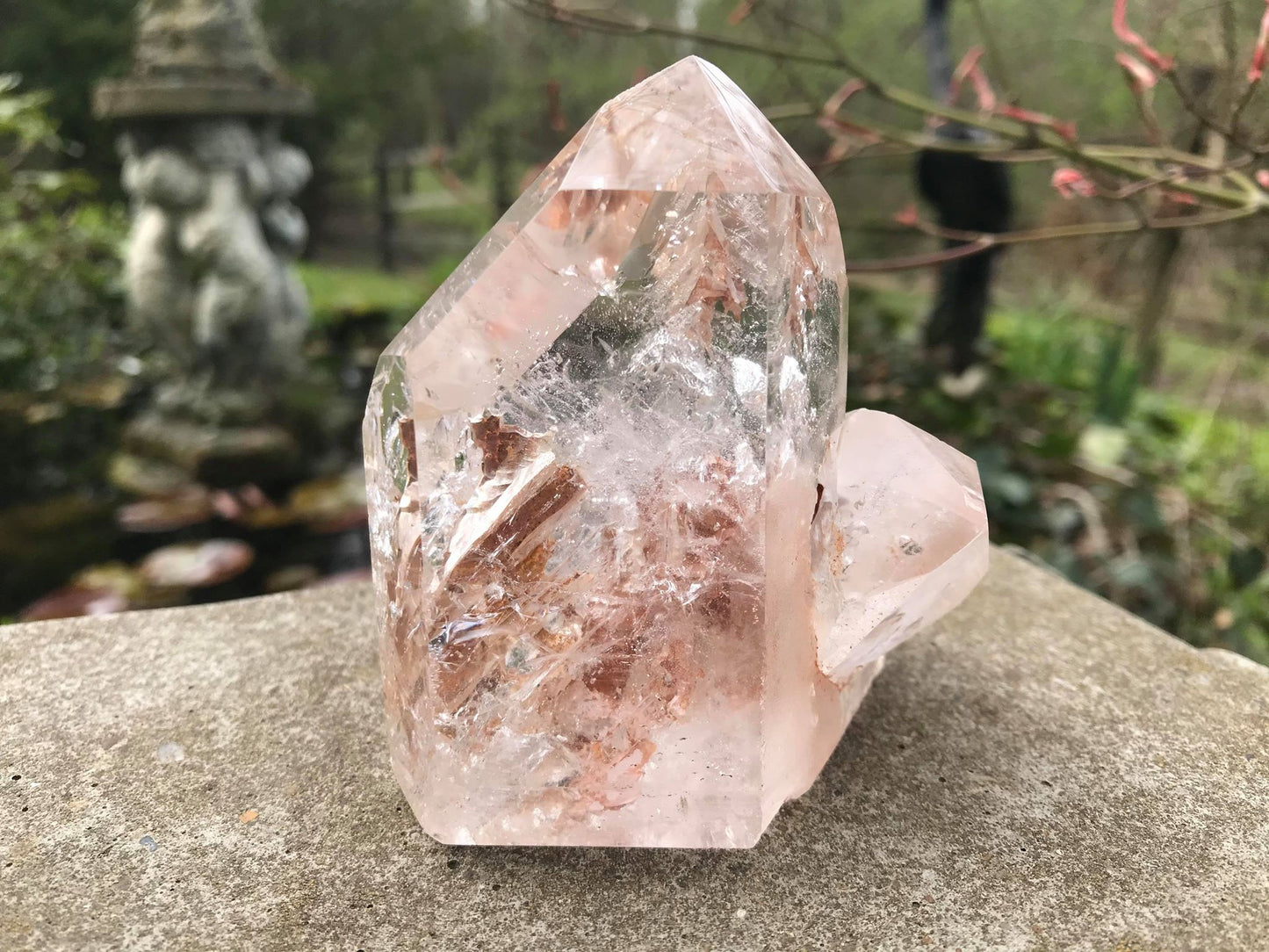 Hematite Included Quartz Tower - Gem Realm 