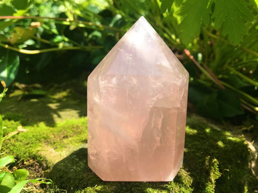 Rose Quartz Tower ~ Large - Gem Realm 