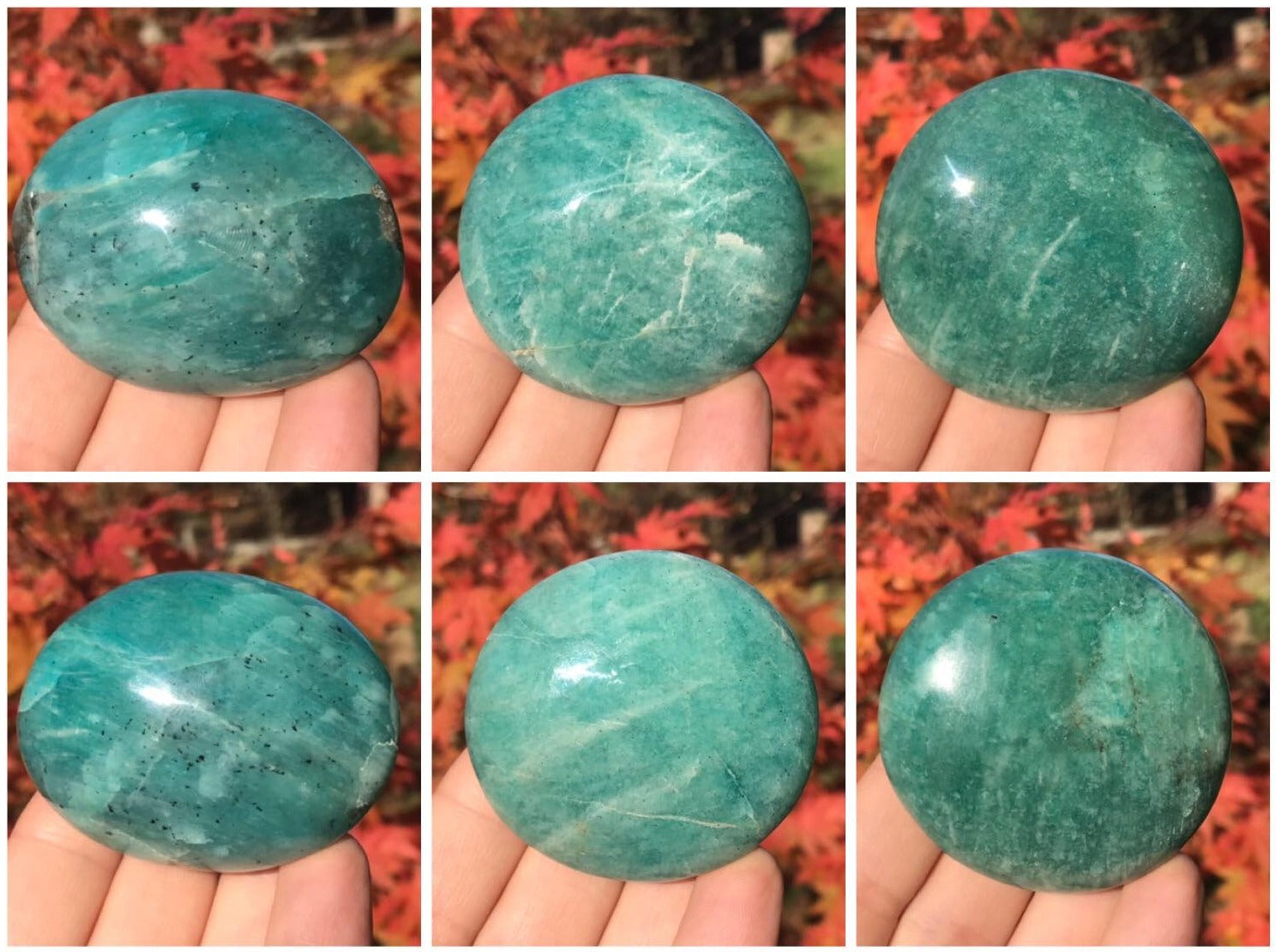 Amazonite Palm Stones - Gem Realm 