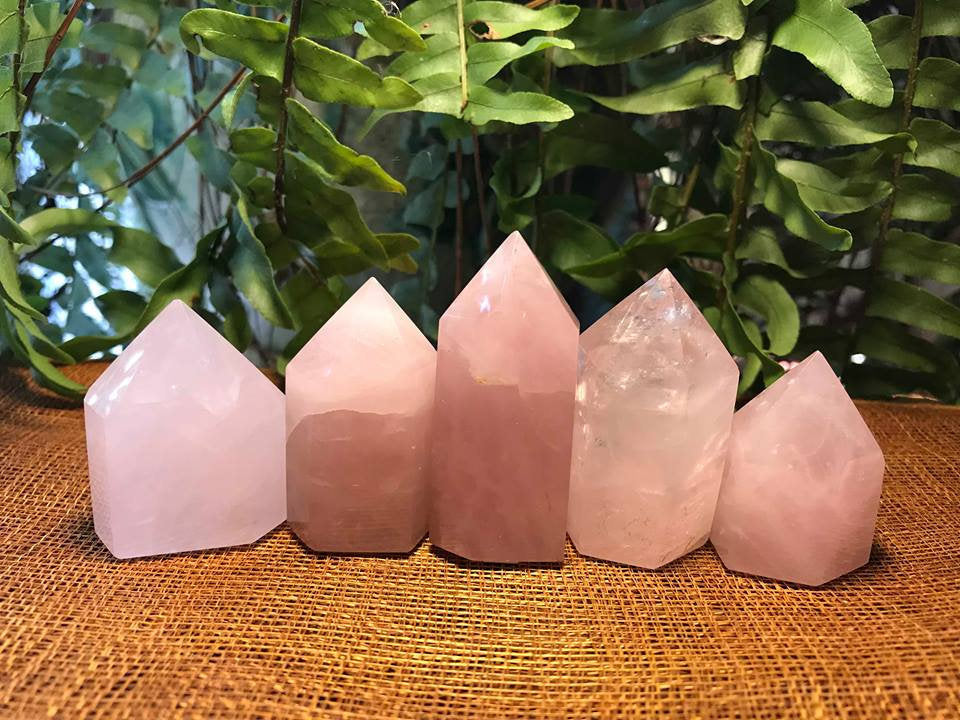 Rose Quartz Towers ~ Small ~ Medium - Gem Realm 