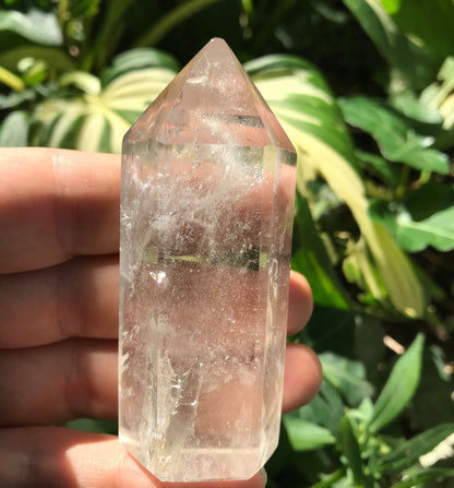 Smoky Quartz Tower ~ White - Gem Realm 