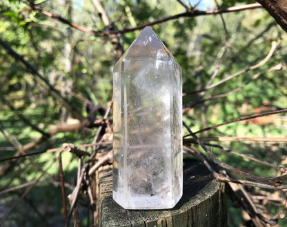 Smoky Quartz Tower ~ White - Gem Realm 